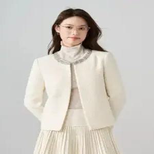 여사친 오피스룩 정장 재킷 베이지색 코트 봄가을 쇼트 상의 MF3