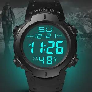 시계 레져 전자 남자 남성 디지털 LED 스포츠 방수 QgN6+4zbw