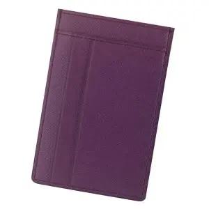 웍스 교통/체크/ID카드 인조가죽 슬림카드지갑-퍼플