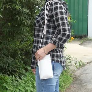 심플 여성 카드 목걸이 미니 지갑 핸드폰 가방