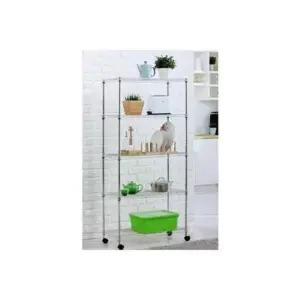 선반렉 간편이동 상하조절 5단 메탈수납선반900 이동식선반