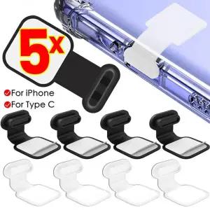 충전단자보호캡 라이트닝 먼지 콘센트 C 방진 보호 커버 접착제 손실 방지 USB 실리콘 캡 아이폰 16 15 14