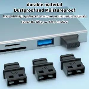 충전단자보호캡 510개 -A USB 포트 먼지 콘센트핸들 노트북 컴퓨터 소켓 캡 용 방진 커버 콘센트