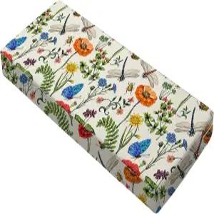 올 스마일스 야외 벤치 쿠션 42 x 18 인치 방수 파티오 가구 정원 꽃 농가 장식 의자 마당 데크용