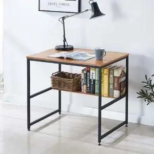 더크린 하단선반 책상 800x600블랙 책상 테이블 타원책상