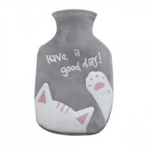 뽀송커버형 핫팩 물주머니 찜질팩 350ml 그레이