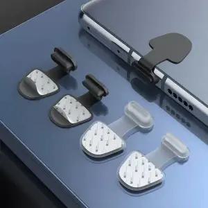 충전단자보호캡 6개 충전 포트 방진 먼지 콘센트 아이폰 삼성 USB -C 보호기 실리콘 커버 분실 방지 캡