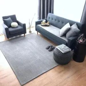 침실러그 사계절 먼지없는 물세탁 미끄럼방지 사각러그 한평반