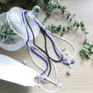 크리스탈 비즈 마스크 안경용 목걸이(4colors)