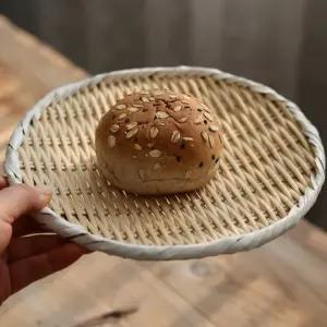 일본 대나무 채반 국수 둥글고 원형 메밀 작으며 그릇