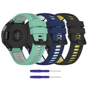 가민피닉스 Garmin Forerunner 더블 컬러 실리콘 스트랩 235 220 620 630 735 735XT 밴드 스포츠 팔찌 시계