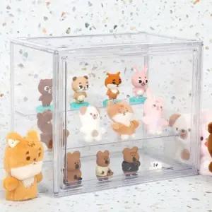투명 3단 피규어 장식장 케이스 장식장 피규어 보관함 아크릴케이스 진열장