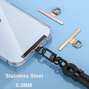 도난방지스트랩 핸드폰 휴대폰 스마트폰 초박형 스틸 테더 패치 개스킷 스트랩 부품 교체 랜야드 안전 연결