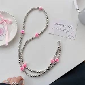 도난방지스트랩 핸드폰 휴대폰 스마트폰 Y2K 그라디언트 러브 하트 전화 크로스 바디 줄 로프 넥 스트랩 금