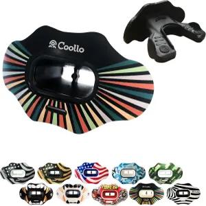 쿨로 스포츠 축구 마우스 가드 립 MAXX/마이트 풋볼 및 성인 청소년을 위한 하이 임팩트 프로텍터 스트랩