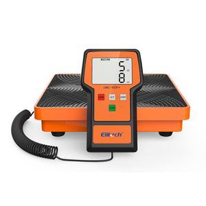 엘리트치 냉매 스케일 110파운드 u2013 고정밀 HVAC 프레온 LB OZ 듀얼 유닛 디스플레이 , 전자 충전 중량 캐리 케이스 -100F