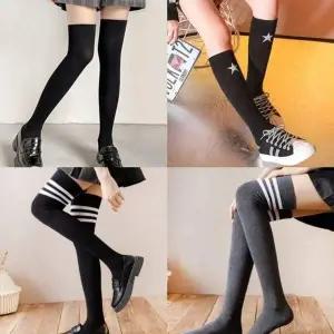 [골드스마일]무지 논슬립 롱 3선 패션 롱오버니삭스 니삭스 스타킹