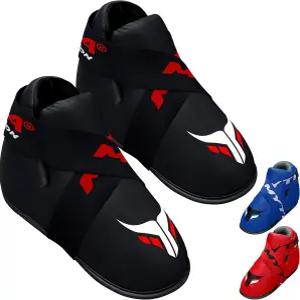 마이트라 퓨전 세미 컨택트 부츠 - 스파링 MMA 무에타이 가라테 훈련 격투 및 무술을 위한 킥복싱 풋 패드