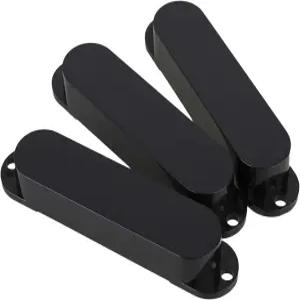 러버뮤직 82mm 블랙 플라스틱 밀폐 쉘 일렉트릭 기타 싱글 코일 픽업 커버 3팩