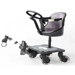 보조 유모차 발판 라이더 카트 바퀴 어댑터 손잡이 쌍둥이 스텝보드 확장