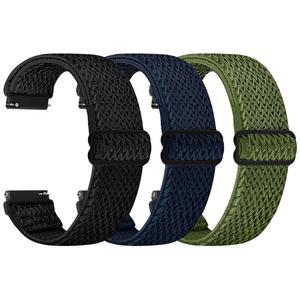 TumpCez 퀵 릴리스 시계 밴드 - 폭 -18mm 19mm 20mm 22mm 24mm 밴드, 솔로 루프 조절 가능한 탄성 나일론 스트랩 교체 손목 남성용