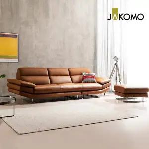 [신세계라이브쇼핑][자코모][장기무이자][스툴증정] 디체 4인 천연면피 소가죽 소파+스툴