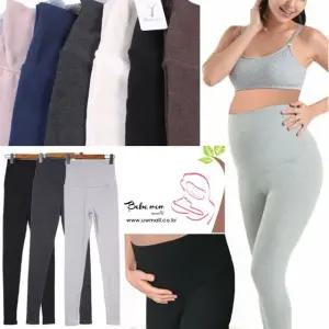 베베맘 면스판 임산부레깅스 임부용레깅스 9부 임부레깅스 임산부레깅스