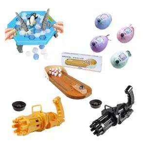 어린이 장난감 유아 키즈 완구 미니볼링 버블건 비눗방울 펭귄보드게임 어린이날 선물 5세 4세 초등학생 집콕 가족놀이 유치원 교육 두뇌발달 집중력 창의력 프로그램 캠핑 단체파티 총