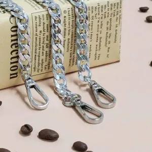 실버 장식 체인 40cm 스트랩 핸드백