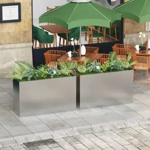스텐 화분 파티션 정리대 실외용 플랜트박스 야외 대형 철제
