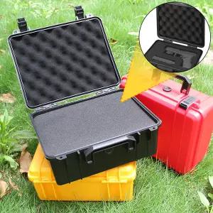 방수 하드 툴 보호 상자 휴대용 정리함 하드웨어 보관 권총 케이스 사전 재단된 스폰지 보관함 포함