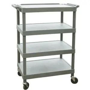 [RIZPICK]서빙 카트 식당 카트 핸드카 트롤리 운반 카트 4단 끌차 운반카