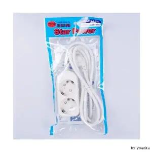 오성 접지 콘센트 T2 플러그 2구8m호 어댑터 멀티탭