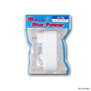 [셀러에이드]멀티콘센트 3구 플러그 I형 어댑터 노출접 콘센트 T2