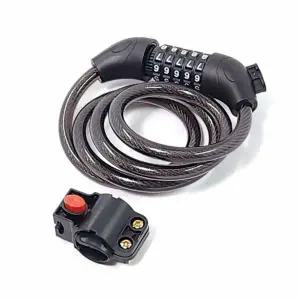 와이어 자전거자물쇠 번호변경형 열쇠 체인락 잠금장치 번호키 도난방지