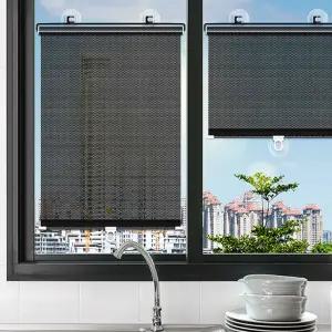 붙이는블라인드 소 창문 햇빛가리개 작은 미니 차단 브라인드 블라인더 브라인더 셀프 사무실 창틀 차량 차