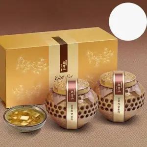 벌꿀 국내산 산꿀자연송이 600 도자기 2개