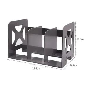 3단 책꽂이 사무실 책상꽂이 책상책꽂이 회색