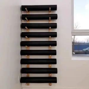 폼롤러 거치대정리함 진열대 헬스장 선반 벽걸이 보관함