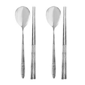 스텐 아동 수저세트 곰돌이 2P 숟가락 젓가락 셋트