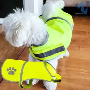 애견 강아지 야간 외출 산책 안전 형광옷 반사조끼 L