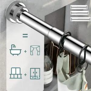 키밍 304 무타공 압축봉 35CM 50CM 60CM 커튼봉 옷장