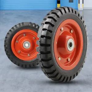 통바퀴 12인치 바퀴(휠)/캐스터 고무발통 발포 고하중