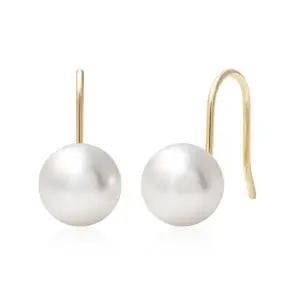 [미니아트]14K 금 8mm 진주 심플 데일리 골드 귀걸이