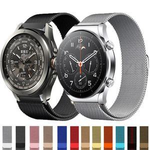 Xiaomi Watch 2 Pro Mi 컬러 스트랩 금속 스테인레스 스틸 팔찌 S4 S3 S2 S1 Active 용 밀라노 루프