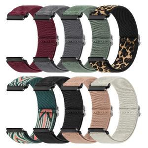 갤럭시 시계 용 탄성 나일론 밴드 7 6 4 5 40mm 44mm/5 Pro/4 클래식 47mm/액티브 2/시계 3 스트랩