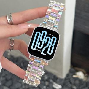 Redmi Watch 5 용 22mm 투명 수지 스트랩 3 Lite 경량 스포츠 밴드 Active Smartwatch 팔찌 Correa