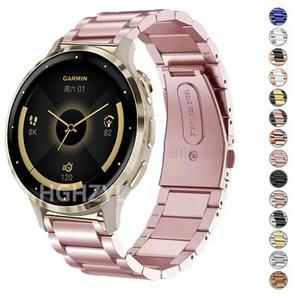 가민 Venu 3S 2 메탈 밴드, Vivoactive 6 5 4s 4 스마트 워치 교체용 스테인리스 스틸 스트랩
