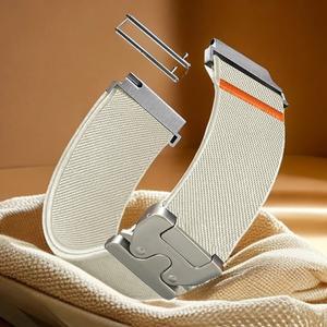 갤럭시 시계 7/FE/6/5/pro/4/클래식/기어 s3 18mm 20mm 스포츠 팔찌  GT 2e 3 4 5 밴드 용 낙하산 스트랩,