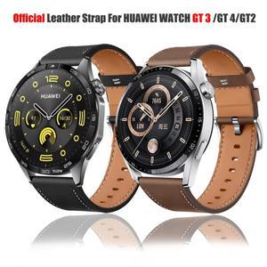 GT4 46mm GT3 SE GT2 Pro WATCH4 Buds 스마트 시계 밴드 실리콘 소프트 팔찌 용 22MM  가죽 스트랩